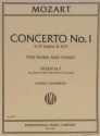 Concerto no.1 in D K412  Horn in F - Solo Part