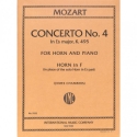 Mozart, Horn Concerto no.4 in E flat major  Horn in F - Solo Part