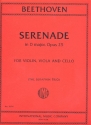 Serenade D-Dur op.25 fr Violine, Viola und Violoncello Partitur und Stimmen