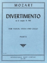 Divertimento Eb Maj for violin, viola and cello