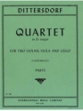Dittersdorf, Karl Ditters von - String Quartet for two violins, viola and cello parts