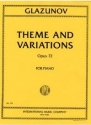 Glazunov, Theme and variations op.72 for piano