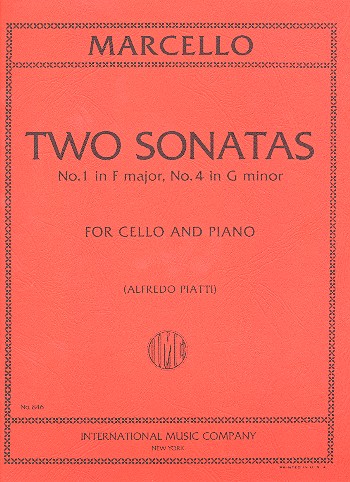 2 Sonatas for cello and piano