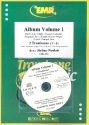 Album vol.1 (+CD) for 2 trombones (piano/keyboard/organ ad lib) score and parts