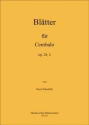 Ebenhh, Horst Bltter fr Cembalo Op.28, 2 Cembalo Noten