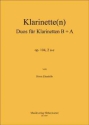 Ebenhh, Horst Duos fr Klarinetten B und A  Op.104, 2 a-e 2 Klarinetten Noten