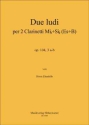 Ebenhh, Horst Due ludi per 2 Clarinetti (Es + B) Op.104, 3 a-b 2 Klarinetten Noten