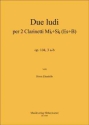 Ebenhh, Horst Due ludi per 2 Clarinetti (Es + B) Op.104, 3 a-b 2 Klarinetten Noten