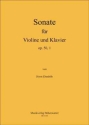 Ebenhh, Horst 3. Sonate fr Violine und Klavier Op.50, 1 Violine und Klavier Noten