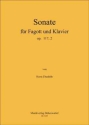 Ebenhh, Horst Sonate fr Fagott und Klavier Op.117, 2 Fagott & Klavier Noten