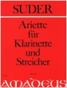 Ariette fr Klarinette und Streicher Partitur und 1 Stimmensatz