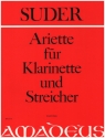 Ariette fr Klarinette und Streicher Partitur und 1 Stimmensatz