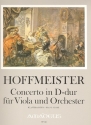 Concerto D-Dur op.62 fr Viola und Orchester Klavierauszug mit Solostimme