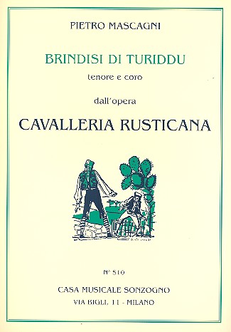 Brindisi di Turiddu fr Tenor, gem Chor und Orchester Klavierauszug