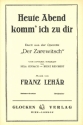 Heute Abend komm' ich zu dir fr Salonorchester Stimmensatz