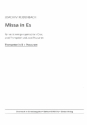 Missa in Es fr gem Chor, 2 Trompeten und 2 Posaunen Spielpartitur Trompeten in B und Posaunen