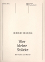 4 kleine Stcke fr Violine und Klavier