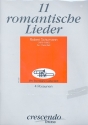 11 romantische Lieder fr 4 Posaunen Partitur und Stimmen