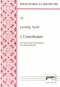 4 Tenorlieder fr Tenor und 3-4 Instrumente (SAB) 4 Spielpartituren