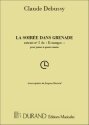 C. Debussy Soiree Dans Grenade 4 Ms (Estampes) Piano 4 hands