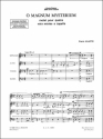 O Magnum Mysterium pour 4 voix mixtes a cappella partition de choeur