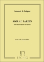 Polignac  Soir Au Jardin Chant-Piano Vocal and Piano