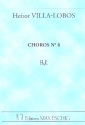Choros no.8 pour orchestre partition miniature
