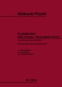 I. Pizzetti 3 Canzoni Su Poesie Popolari Italiane: N. 2 La vocal and piano