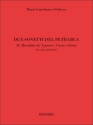 Tedesco M. Castelnuovo Due Sonetti Del Petrarca, Per Voce E Pianofor Vocal and Piano