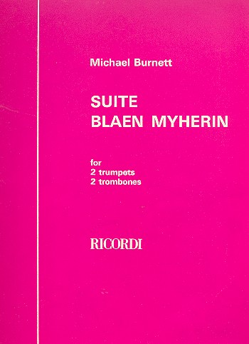 Suite Blaen Myherin for 2 trumpets and 2 trombones score and parts