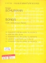 Songs (Selections) for voice and piano study score