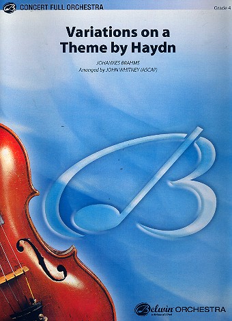 Variations on a Theme by Haydn for orchestra score and parts (strings 8-8-5-5-5)