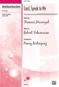 Various Lord Speak To Me SATB  Mixed voices