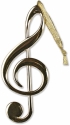 Anhnger Violinschlssel gold 12 cm