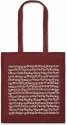 Tragetasche Notenblatt bordeaux 38 x 40 cm Henkel lang