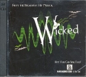 Wicked (Musical) 2 CD's (full version and playbacks)