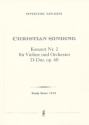 Konzert D-Dur Nr.2 op.60 fr Violine und Orchester Studienpartitur