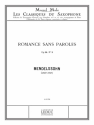 MENDELSSOHN/MULE CLASSIQUE SAXOPHONE MIB N0060 ROMANCES SANS PAROLES N03