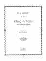 MOZART/POULTEAU 5 PIECES 2 FLUTES A BEC SOPRANO