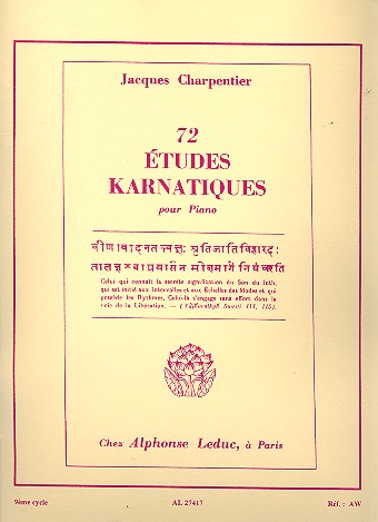 72 tudes karnatiques vol.9 (nos.49-54) pour piano