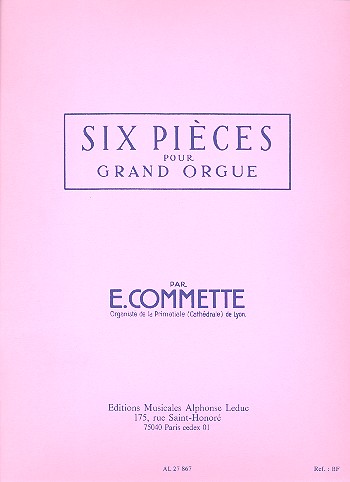 6 Pices pour orgue