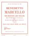 The Heavens are telling for 4-part brass chorus  (2 trumpets, horn, trombone) and organ