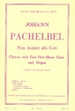 Nun danket alle Gott fr gem Chor, Blechblser und Orgel Partitur (dt/en)
