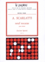 SCARLATTI/SGRIZZI 9 TOCCATAS CLAVIER (LP72)