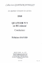 Quatuor en r mineur no.3 pour quatuor  cordes partition et parties