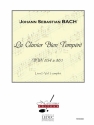 Le Clvaier Bien Tempr Livre 1 Vol.2 BWV854  861 pour piano