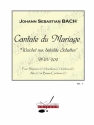 BACH J.S. CANTATE DU MARIAGE BWV202 SOPRANO/HAUTBOIS/2 VIOLONS/ALTO/B.C/PARTITION