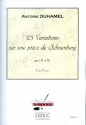 25 Variations sur une pice de Schoenberg op.19,6 pour piano