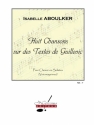ABOULKER/GUILLEVIC 8 CHANSONS SUR DES TEXTES DE GUILLEVIC/CHOEUR OU SOLI (VX MOY.) ET PNO/RECUEIL