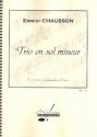 Trio sol mineur pour violon, violoncelle et piano partition et parties